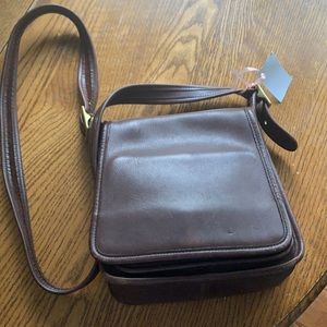 Leather coach purse